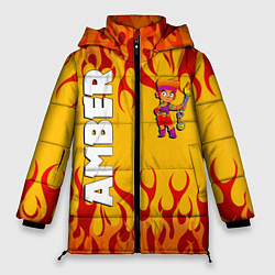 Куртка зимняя женская Brawl Stars - Amber, цвет: 3D-черный