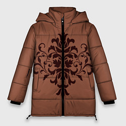 Куртка зимняя женская Симметричный узор, цвет: 3D-светло-серый