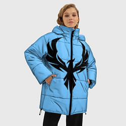 Куртка зимняя женская Птица феникс, цвет: 3D-черный — фото 2