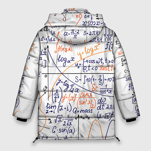 Женская зимняя куртка Мама, я физик! / 3D-Красный – фото 2