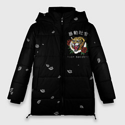 Женская зимняя куртка Тигр спина
