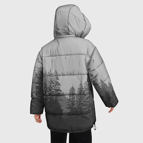 Женская зимняя куртка Лес / 3D-Черный – фото 4