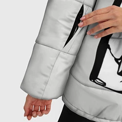 Куртка зимняя женская Серьёзная Панда, цвет: 3D-черный — фото 2
