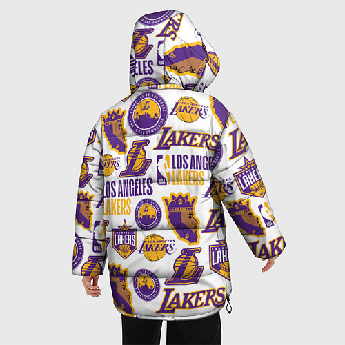 Женская зимняя куртка LAKERS LOGO / 3D-Красный – фото 4