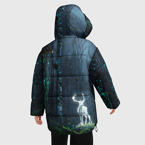 Женская зимняя куртка Олень / 3D-Черный – фото 4