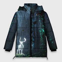 Куртка зимняя женская Олень, цвет: 3D-черный