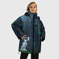 Куртка зимняя женская Олень, цвет: 3D-красный — фото 2