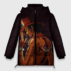Куртка зимняя женская One Piece Портгас Д Эйс, цвет: 3D-черный