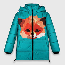 Куртка зимняя женская Лисичка, цвет: 3D-черный