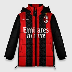 Куртка зимняя женская AC MILAN 2021 - ДОМАШНЯЯ, цвет: 3D-черный