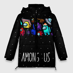 Куртка зимняя женская Among Us Звёзды, цвет: 3D-черный