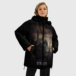 Куртка зимняя женская S T A L K E R, цвет: 3D-черный — фото 2