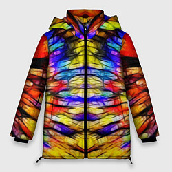 Куртка зимняя женская Батик Краски, цвет: 3D-черный