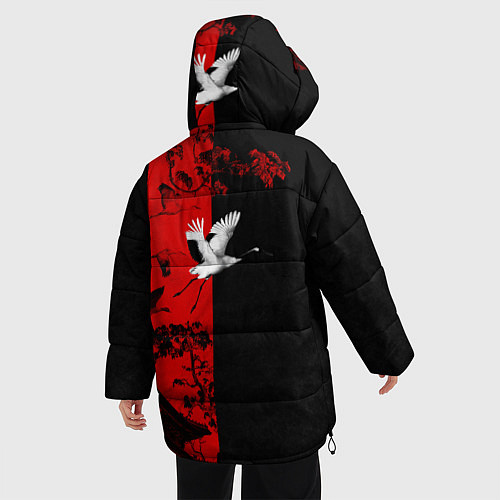 Женская зимняя куртка ЖУРАВЛЬ / 3D-Черный – фото 4