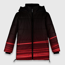 Женская зимняя куртка Красное и Черное