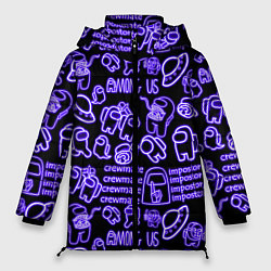 Куртка зимняя женская AMONG US NEON, цвет: 3D-светло-серый