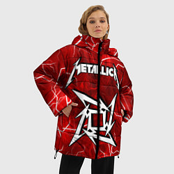 Куртка зимняя женская METALLICA, цвет: 3D-светло-серый — фото 2