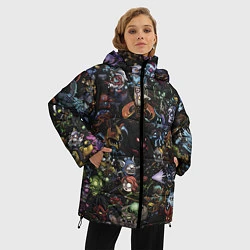 Куртка зимняя женская Heros Dota 2, цвет: 3D-черный — фото 2