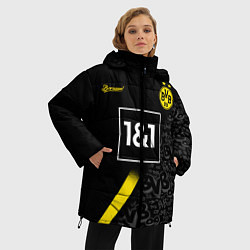 Куртка зимняя женская BORUSSIA выездная сезон 2021, цвет: 3D-черный — фото 2