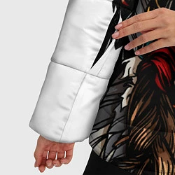 Куртка зимняя женская Череп индейца, цвет: 3D-черный — фото 2