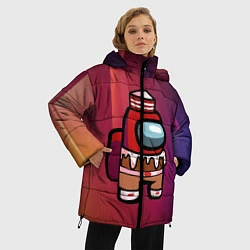 Куртка зимняя женская Among Us Сладкий Z, цвет: 3D-черный — фото 2