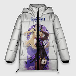 Куртка зимняя женская Genshin Impact, цвет: 3D-светло-серый
