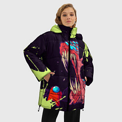 Куртка зимняя женская AMONG US - MONSTER, цвет: 3D-черный — фото 2
