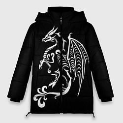 Куртка зимняя женская Дракон тату, цвет: 3D-красный
