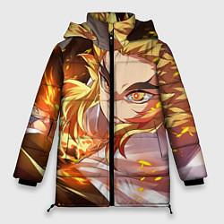 Куртка зимняя женская Клинок Рассекающий Демонов, цвет: 3D-черный