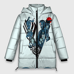 Куртка зимняя женская Викинги, цвет: 3D-светло-серый