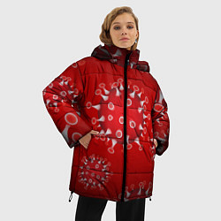 Куртка зимняя женская Вирусяка, цвет: 3D-черный — фото 2