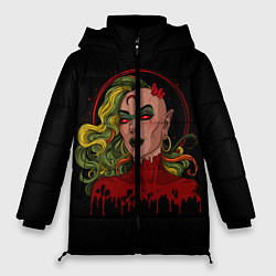 Куртка зимняя женская Ведьма, цвет: 3D-красный