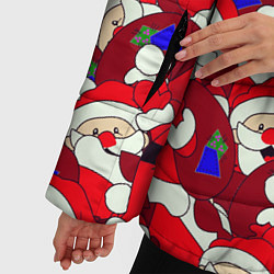 Куртка зимняя женская Дед Санта, цвет: 3D-черный — фото 2