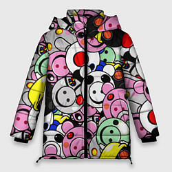 Куртка зимняя женская ROBLOX PIGGY, цвет: 3D-светло-серый