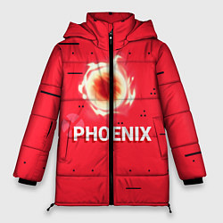 Куртка зимняя женская Phoenix, цвет: 3D-красный