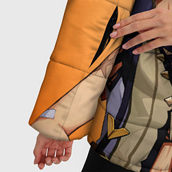 Куртка зимняя женская GENSHIN IMPACT, БЕННЕТ, цвет: 3D-красный — фото 2