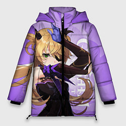 Куртка зимняя женская GENSHIN IMPACT, ФИШЛЬ, цвет: 3D-черный