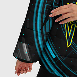 Куртка зимняя женская Cyberpunk Militech Corporation, цвет: 3D-черный — фото 2