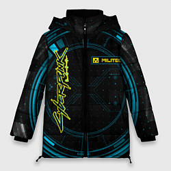 Куртка зимняя женская Cyberpunk Militech Corporation, цвет: 3D-черный