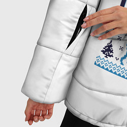 Куртка зимняя женская Самая настоящая Снегурочка, цвет: 3D-черный — фото 2