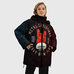 Куртка зимняя женская Metal christmas, цвет: 3D-черный — фото 2