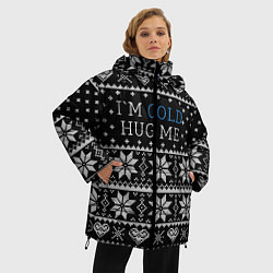 Куртка зимняя женская Im cold hug me, цвет: 3D-черный — фото 2