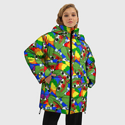 Куртка зимняя женская ПЕПЕ КЛОУН, цвет: 3D-красный — фото 2