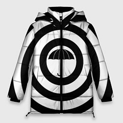 Куртка зимняя женская Узор Академия Амбрелла, цвет: 3D-черный