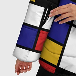 Куртка зимняя женская Color blocking, цвет: 3D-черный — фото 2