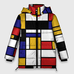 Женская зимняя куртка Color blocking