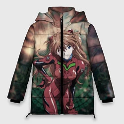 Куртка зимняя женская Аска Евангелион, цвет: 3D-красный