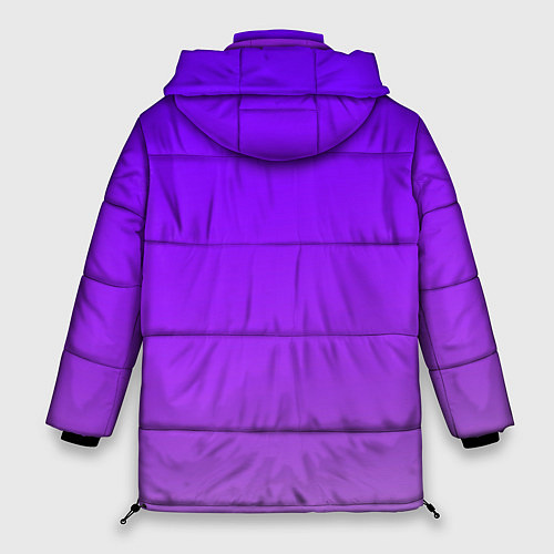 Женская зимняя куртка Фиолетовый космос / 3D-Красный – фото 2