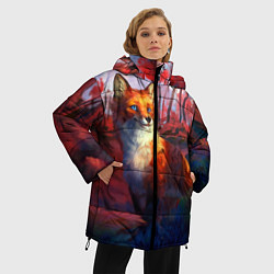 Куртка зимняя женская Рыжая лиса, цвет: 3D-черный — фото 2