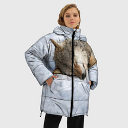 Куртка зимняя женская Спящий Волк, цвет: 3D-черный — фото 2